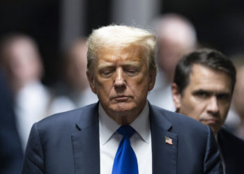 NEW YORK, NEW YORK - MAY 30: Former U.S. President Donald Trump departs the courtroom after being found guilty on all 34 counts in his hush money trial at Manhattan Criminal Court on May 30, 2024 in New York City. The former president was found guilty on all 34 felony counts of falsifying business records in the first of his criminal cases to go to trial. Trump has now become the first former U.S. president to be convicted of felony crimes.   Justin Lane-Pool/Getty Images/AFP (Photo by POOL / GETTY IMAGES NORTH AMERICA / Getty Images via AFP)