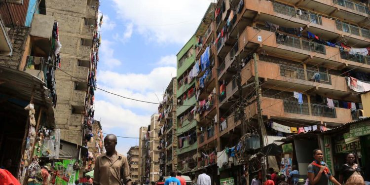 Flats in Huruma in this photo taken on May 14, 2016. Rent for houses spared for demolitions in the area has hiked by 50-70 percent making hard for low income earners able to afford to pay their rent. This comes after most of inhabitable houses are set for demolitions by the government.
Photo | Jeff Angote | Nairobi