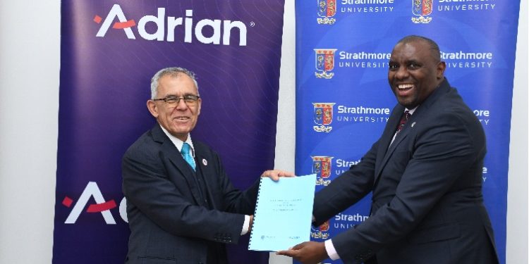 Strathmore University and the Adrian Kenya Partnership will work together to improve capacity building in solar energy certification, strengthen leadership capacities, and deliver professional services in renewable energy solutions through their Energy Research Centre.