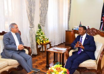 Alfred Mutua With The Ambassorder Of The Republic Of Iran