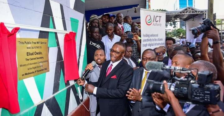 CS Eliud Owalo Launches Free WIFI program