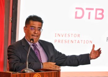 Diamond Trust Bank (DTB) Finance Director, Alkarim Jiwa breaks down a highlight of numbers, and performance value of the bank to investors during DTB’s 2021 financial year results.