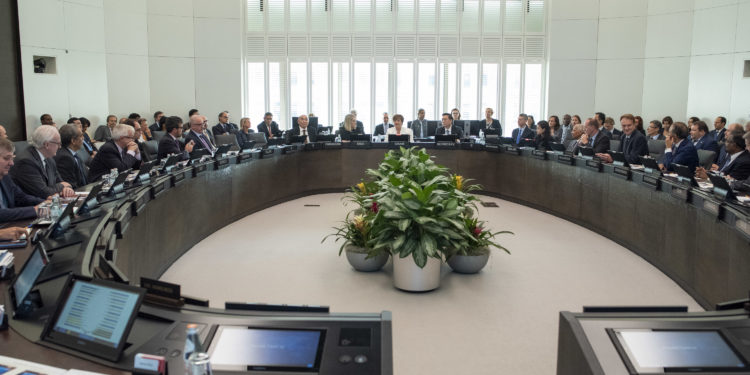 Managing Director Kristalina Georgieva arrives and starts her first day of work at the IMF