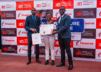 Jiji Kenya Team Receiving the Best Classifieds Award during the E-commerce Awards