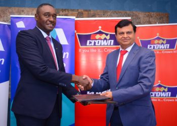 Kihara Maina, CEO I&M Bank Kenya and Dr.Rakesh Rao-Group CEO Crown Paints Kenya