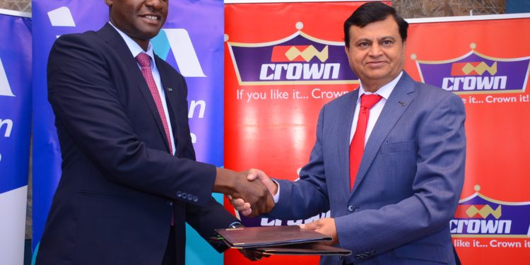 Kihara Maina, CEO I&M Bank Kenya and Dr.Rakesh Rao-Group CEO Crown Paints Kenya