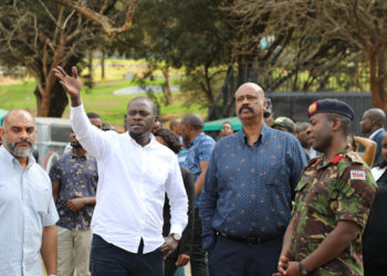 Nairobi Governor Johnson Sakaja and NMS director general Mohammed Badi