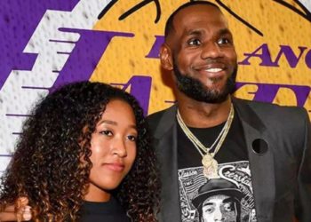 Naomi Osaka with Lebron James