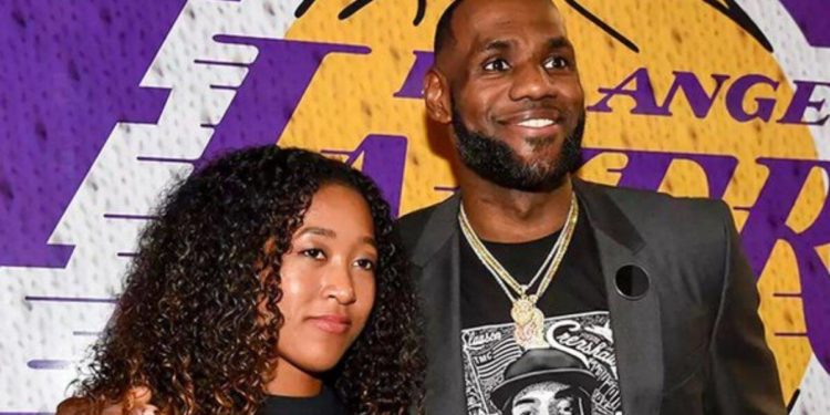 Naomi Osaka with Lebron James