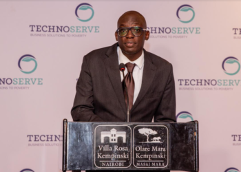 Mr. Norbert Aluku, Regional M&E Manager SAPPF, TechnoServe during the TechnoServe Strengthening A frican Processors of Fortified Foods (SAPFF) Conference held at Villa Rosa Kempinski Nairobi, Kenya.-min