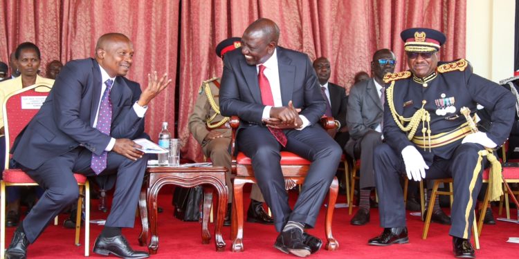 President William Ruto during police passout parade