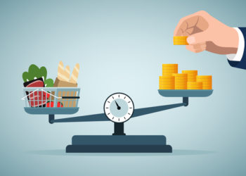 Inflation, Crisis and rising commodity prices concept stock