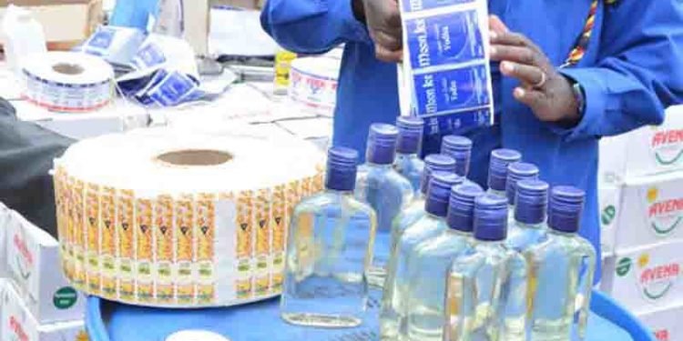 Counterfeit alcohol nabbed by police and KRA