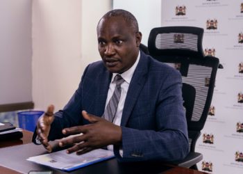 John Mbadi, Kenya's treasury secretary, during an interview in Nairobi, Kenya, on Wednesday, Aug. 20, 2025. Kenya is in talks with China to convert dollar-denominated debt the East African nation owes its biggest bilateral lender to yuan and extend the repayment period, Mbadi said. Photographer: Kang-Chun Cheng/Bloomberg via Getty Images